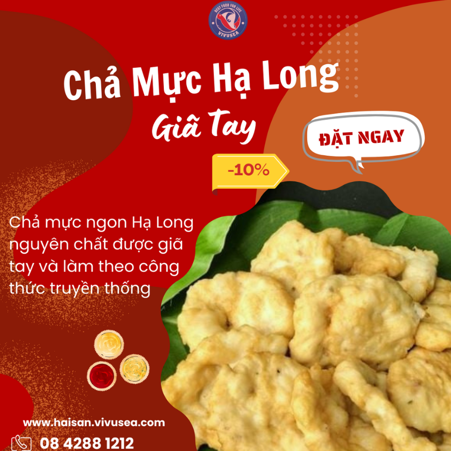 Chả Mực Giã Tay Hạ Long
